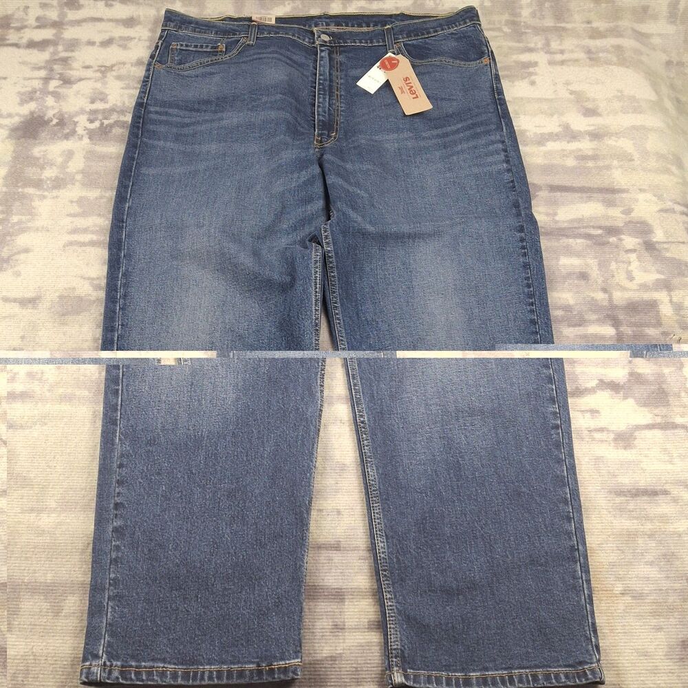 Levi's 550 Relaxed Fit Jeans Mens 44x30 Medium Wash Tapered Leg Blue Denim NWT